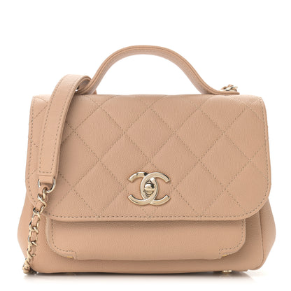 Chanel Caviar Quilted Small Business Affinity Flap Beige 1 of 9