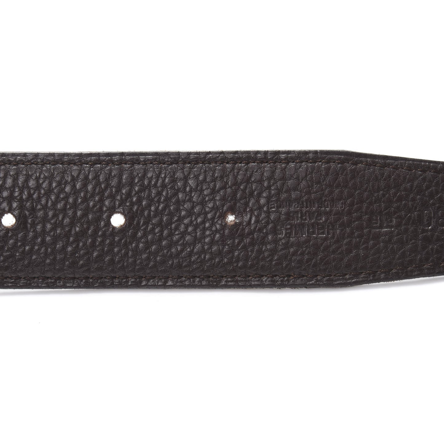 Box Togo 32mm H Belt Strap 80 Black Chocolate