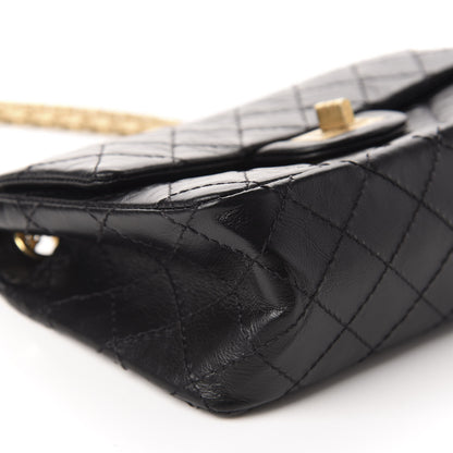 Chanel Aged Calfskin Quilted 2.55 Reissue Mini Flap Black 6 of 11