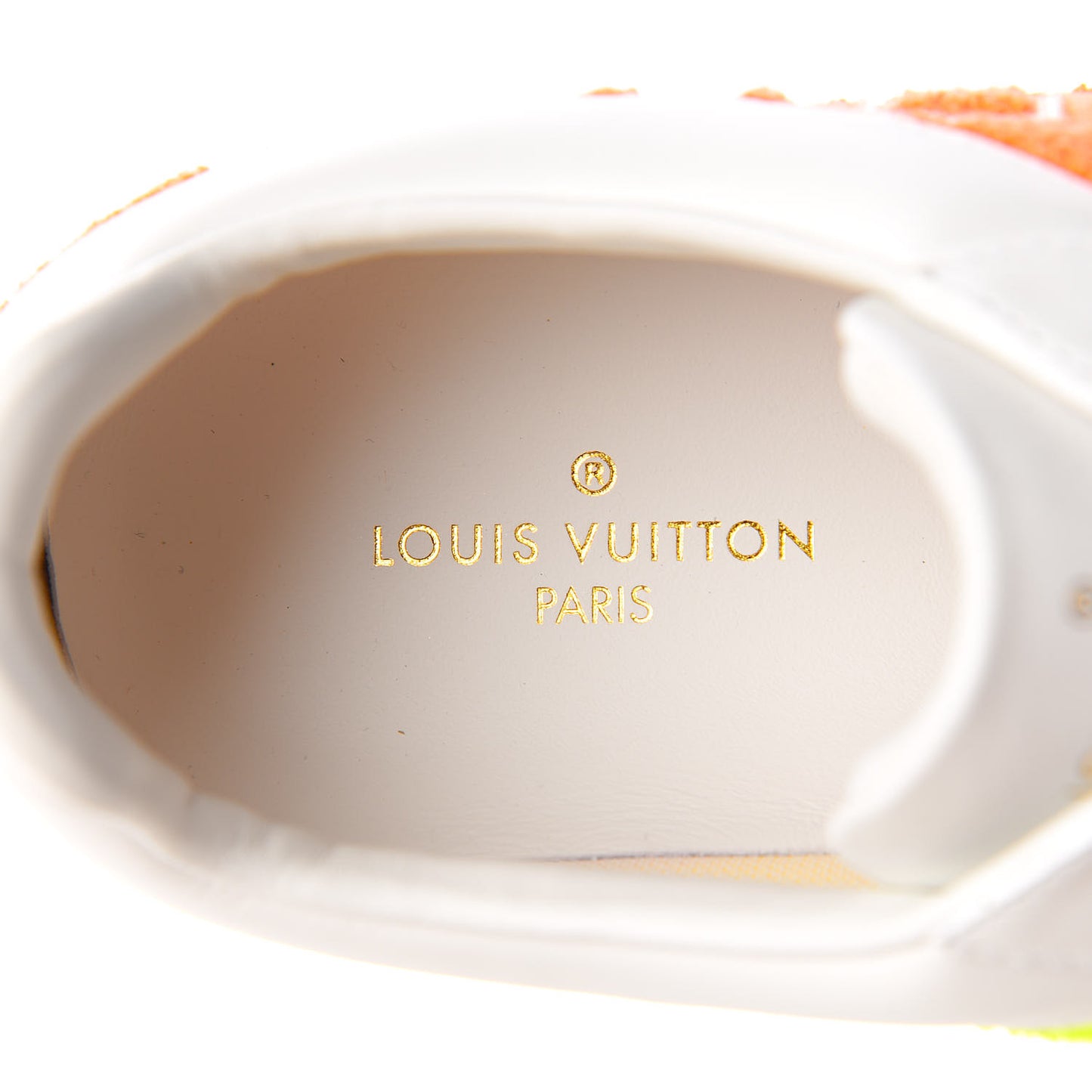 Calfskin Luxembourg Sneakers 7 White Orange Yellow