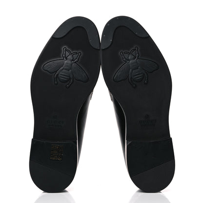Gucci Calfskin Embroidered Mens Lace Up Derbys 5 Black 5 of 9