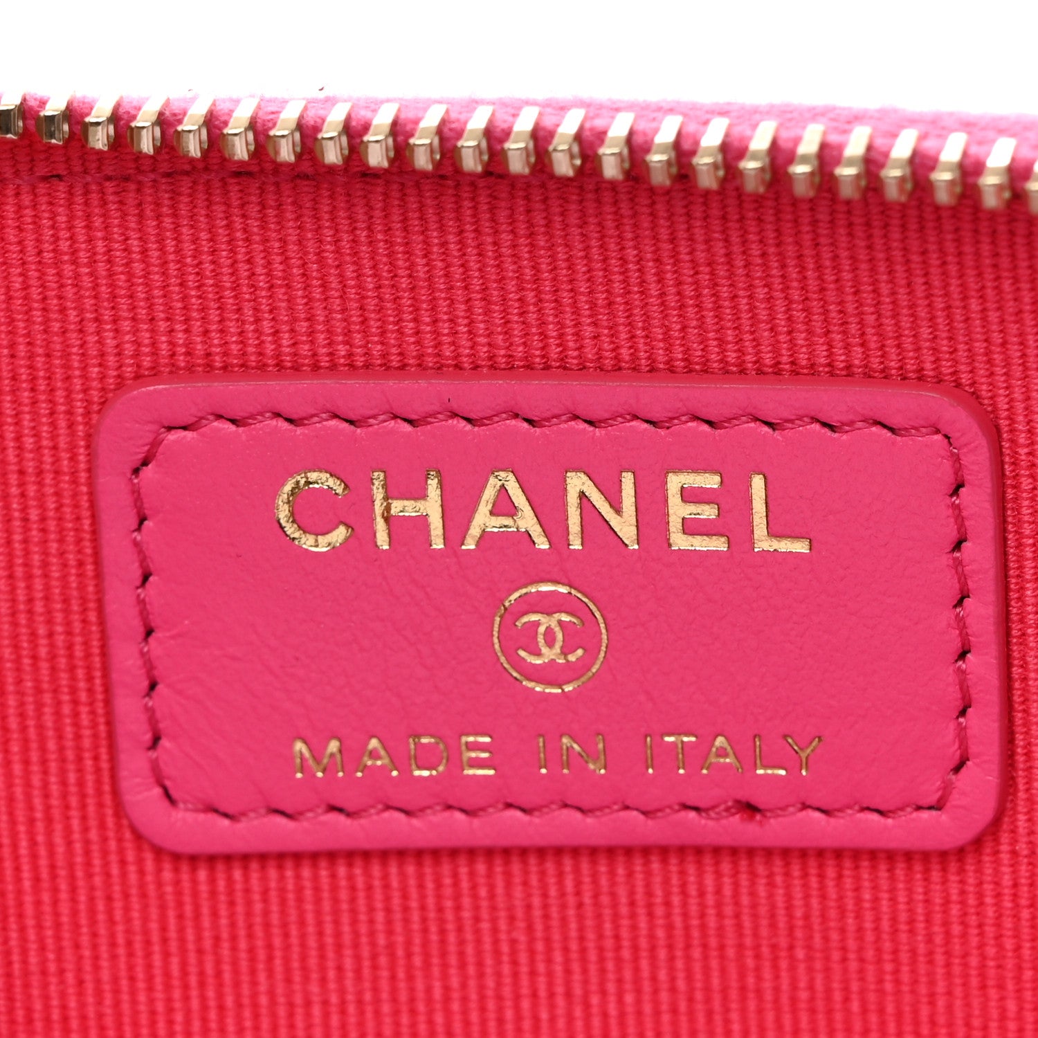Chanel Caviar Quilted Zip Card Holder Wallet Pink 6 of 8