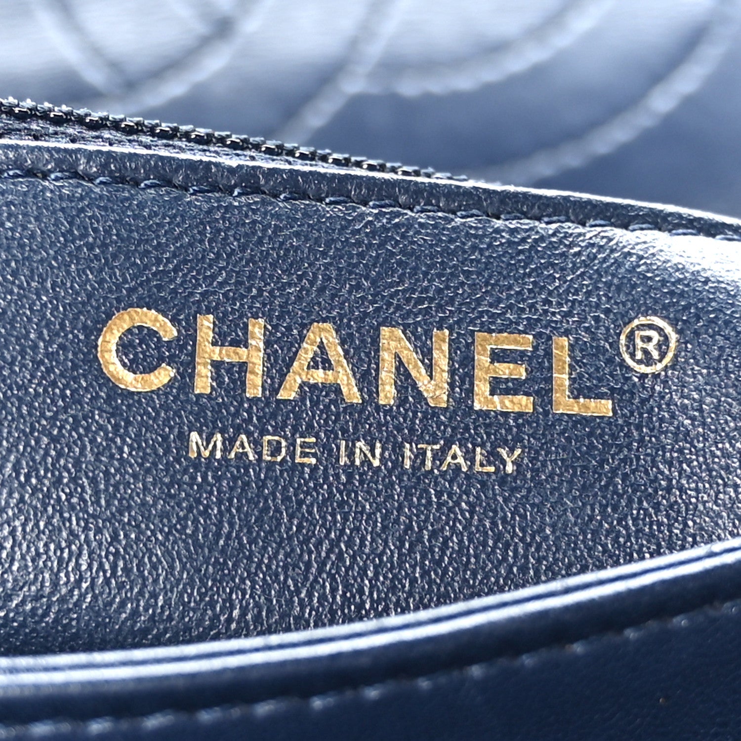 Chanel Lambskin Quilted Large Trendy CC Flap Dual Handle Bag Navy Blue 7 of 9