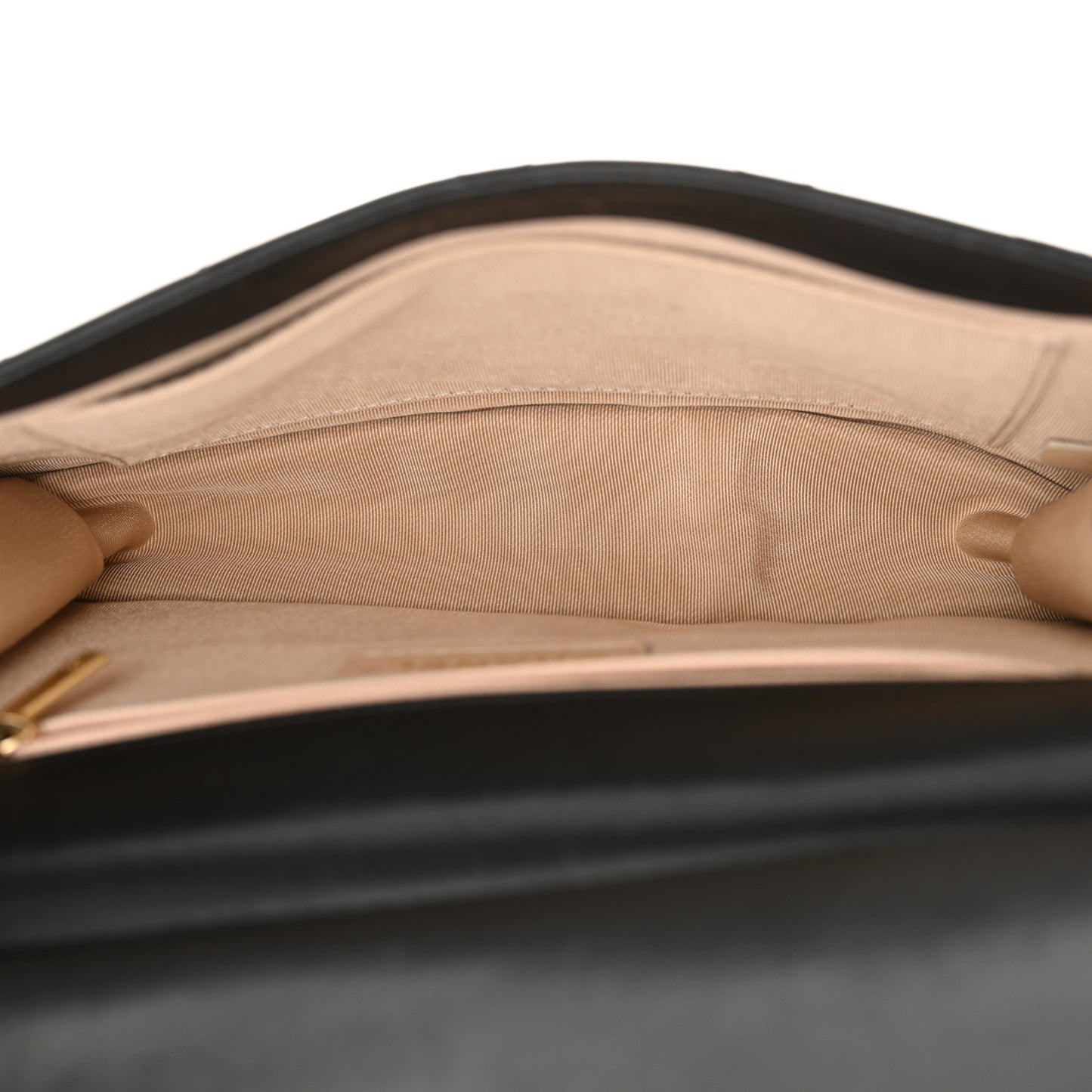 Lambskin Quilted Large Pearl Chain Flap Bag Black