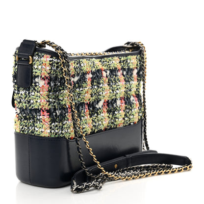 Chanel Tweed Calfskin Medium Gabrielle Hobo Blue 3 of 10