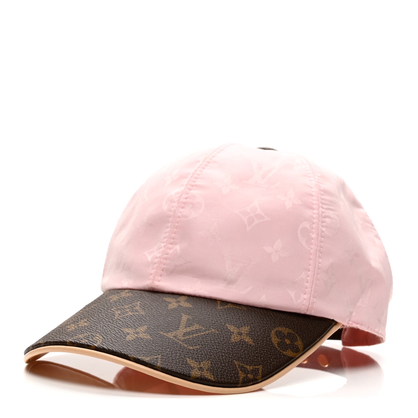 Polyester Silk Monogram LV Get Ready Cap M Pink
