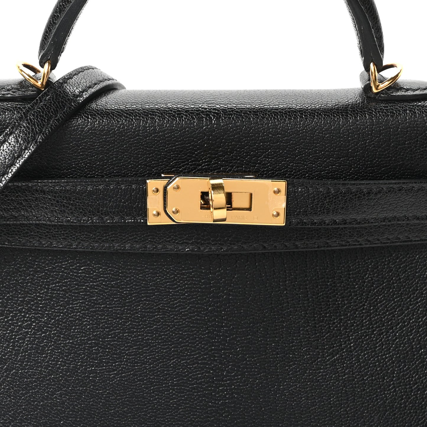 Chevre Chamkila Mini Kelly Sellier 20 Black