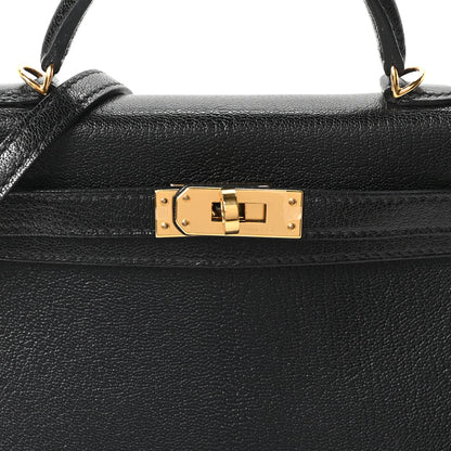 Hermes Chevre Chamkila Mini Kelly Sellier 20 Black 8 of 11