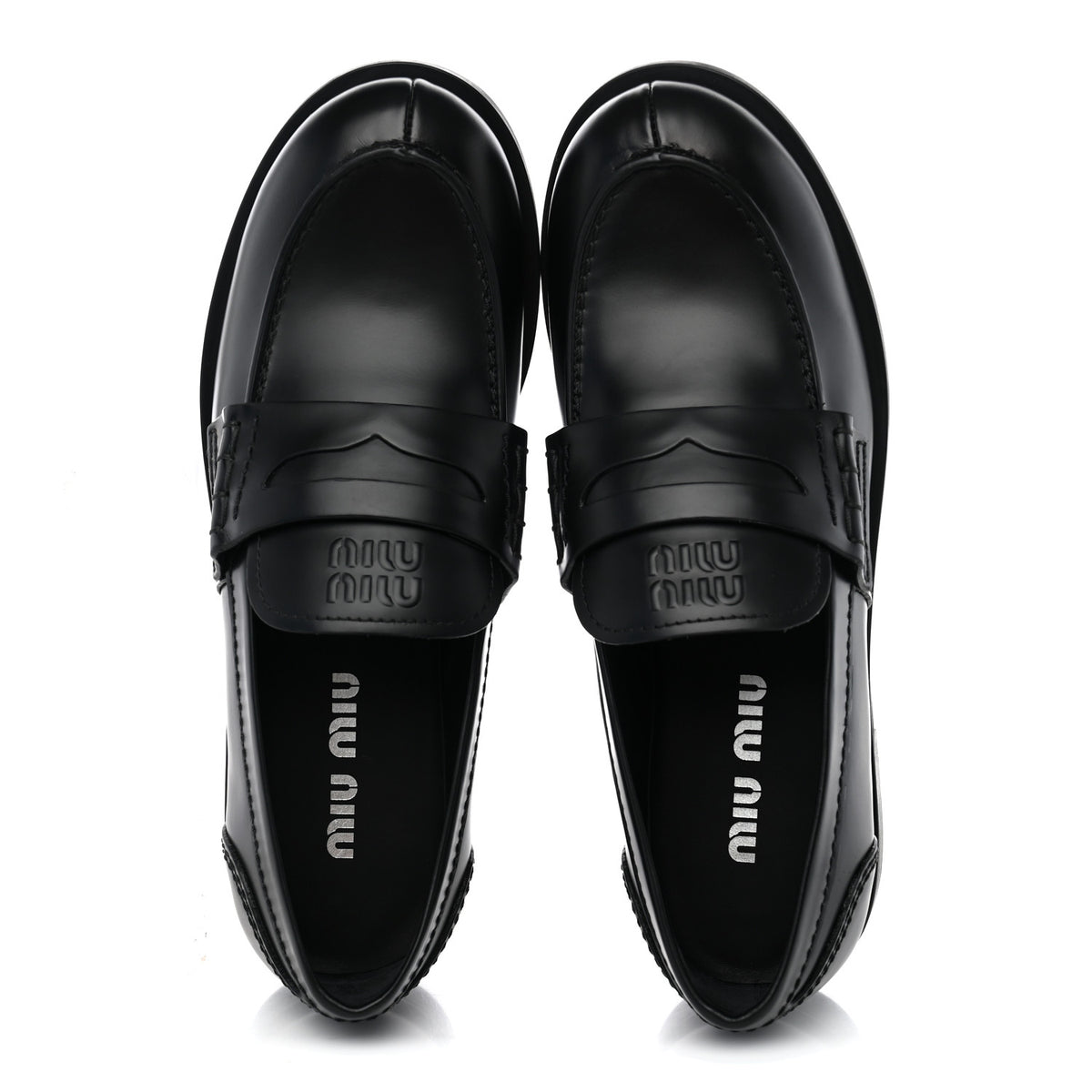 Spazzolato Penny Loafers 38 Black