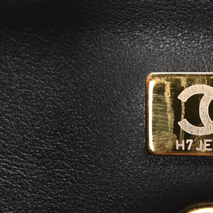 Chanel Shiny Caviar Preppy Coco Small Bowling Bag Black 12 of 21