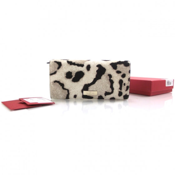 Valentino Garavani Leopard Print Calf Hair Wallet 2 of 7