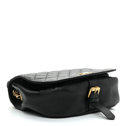 Chanel Grained Calfskin Quilted Messenger Flap Black 4 of 9