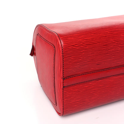 Louis Vuitton Epi Speedy 30 Castillan Red 7 of 8