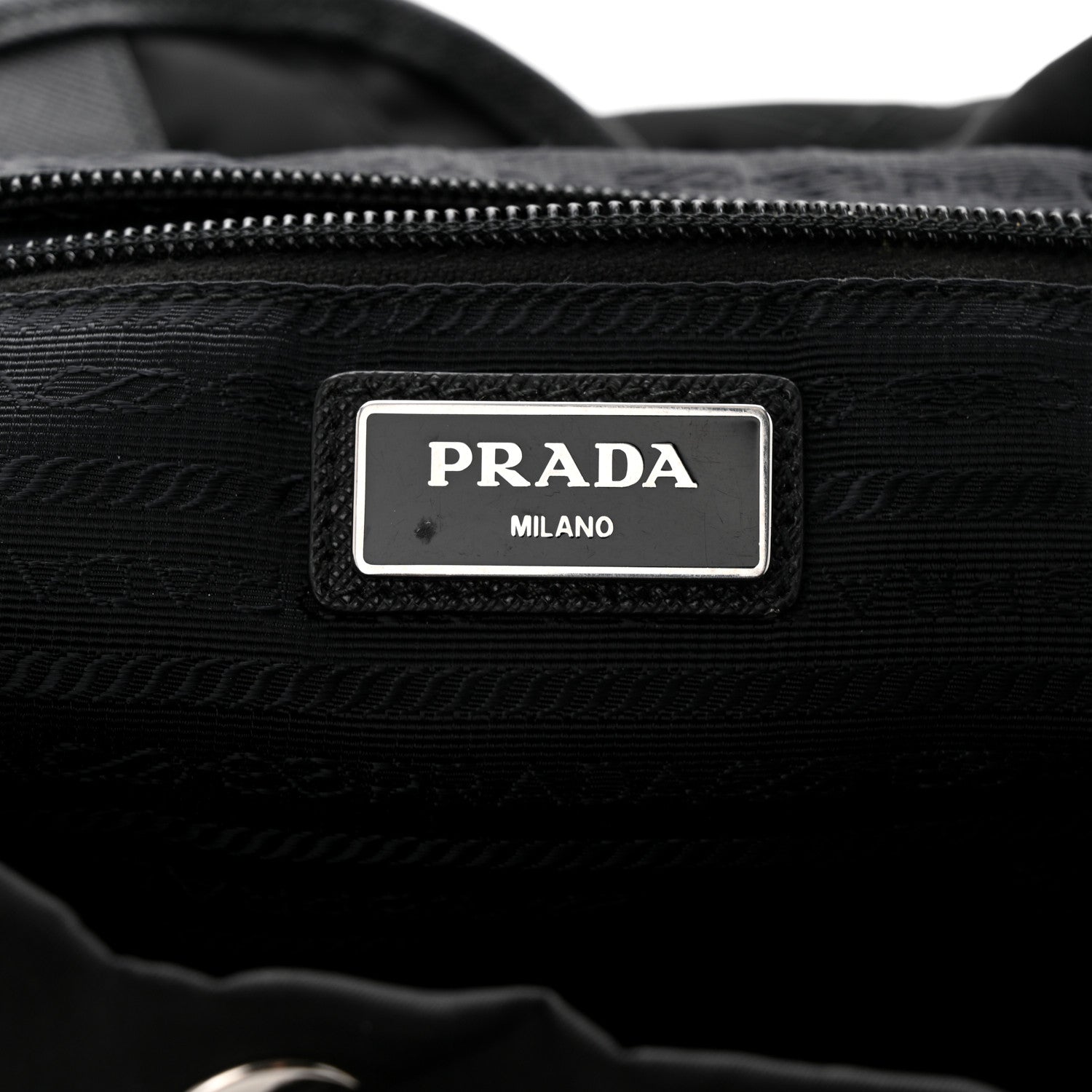 Prada Tessuto Nylon Saffiano Vela Quilted Backpack Black 6 of 19
