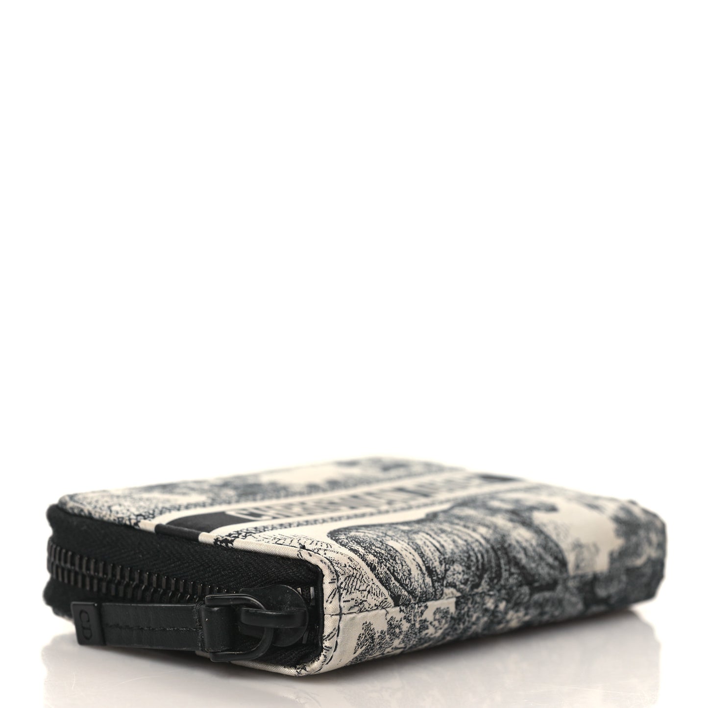 Technical Fabric Embroidered Toile De Jouy DiorTravel Detachable Card Holder Blue