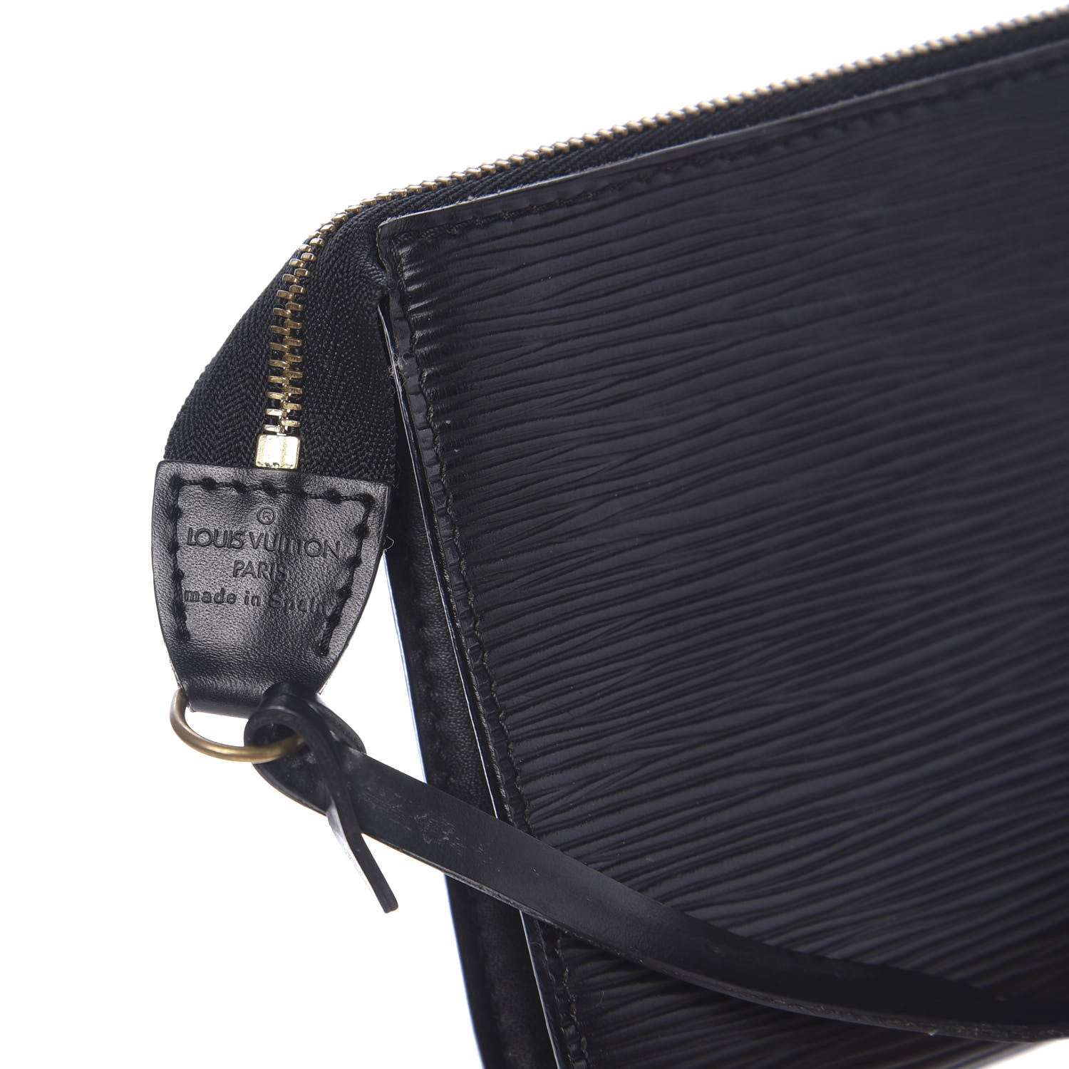Louis Vuitton Epi Pochette Accessories 24 Black 6 of 10