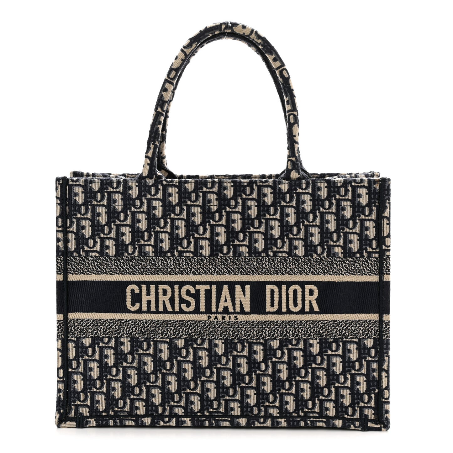 Oblique Medium Book Tote Blue Multicolor