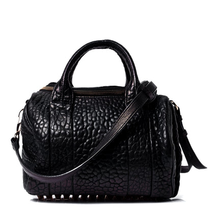Alexander Wang Pebbled Lambskin Rockie Black Rose Gold Hardware 1 of 5