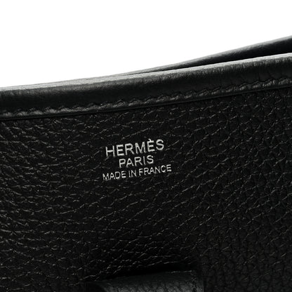 Hermes Taurillon Clemence Evelyne III PM Black 6 of 9