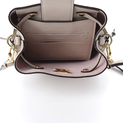 Louis Vuitton Calfskin Nano Lockme Bucket Greige 5 of 10