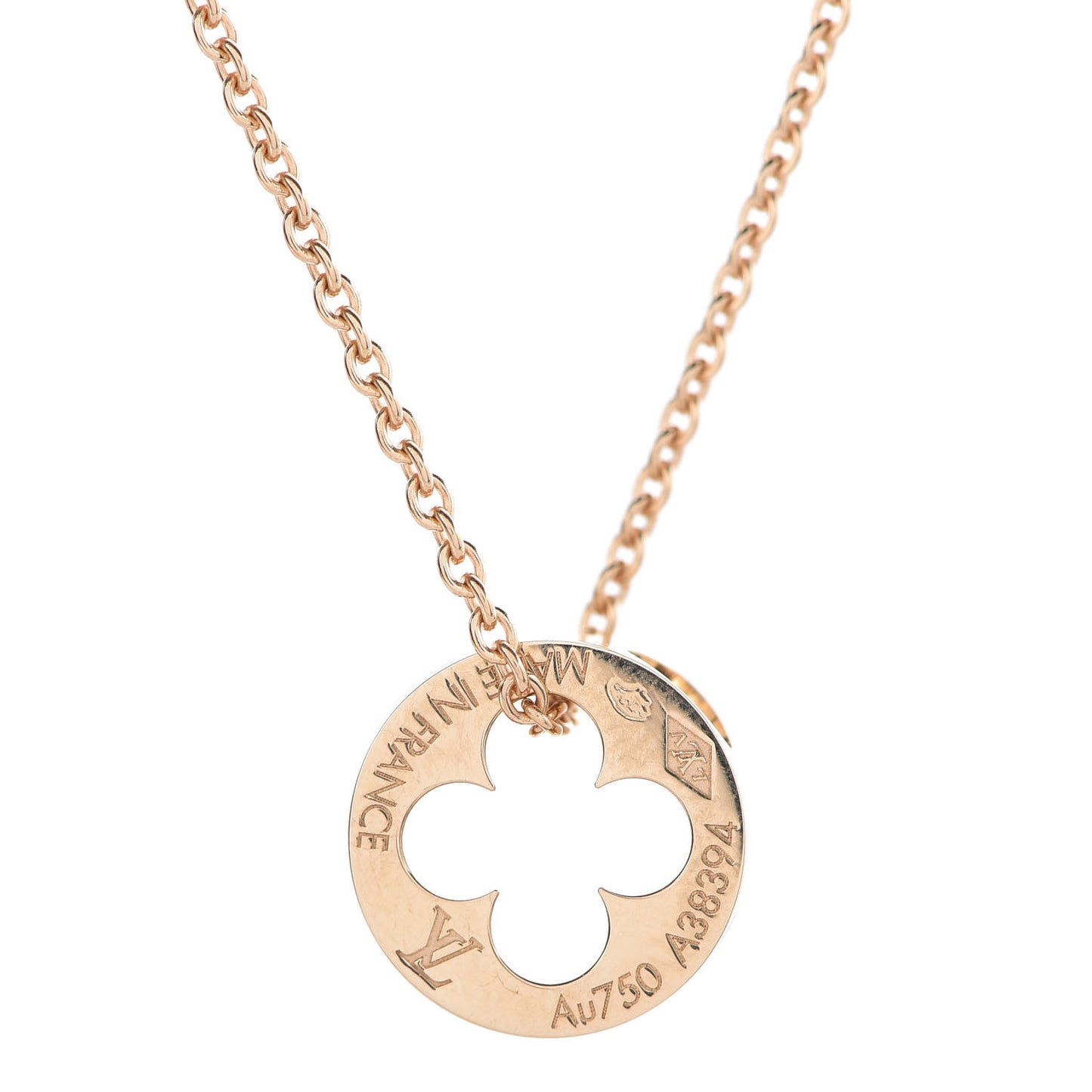 18K Yellow Gold Empreinte Pendant Necklace