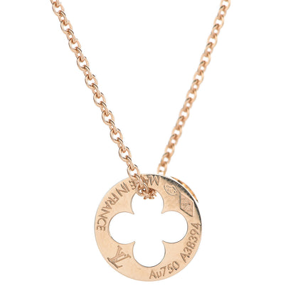 Louis Vuitton 18K Yellow Gold Empreinte Pendant Necklace 4 of 7