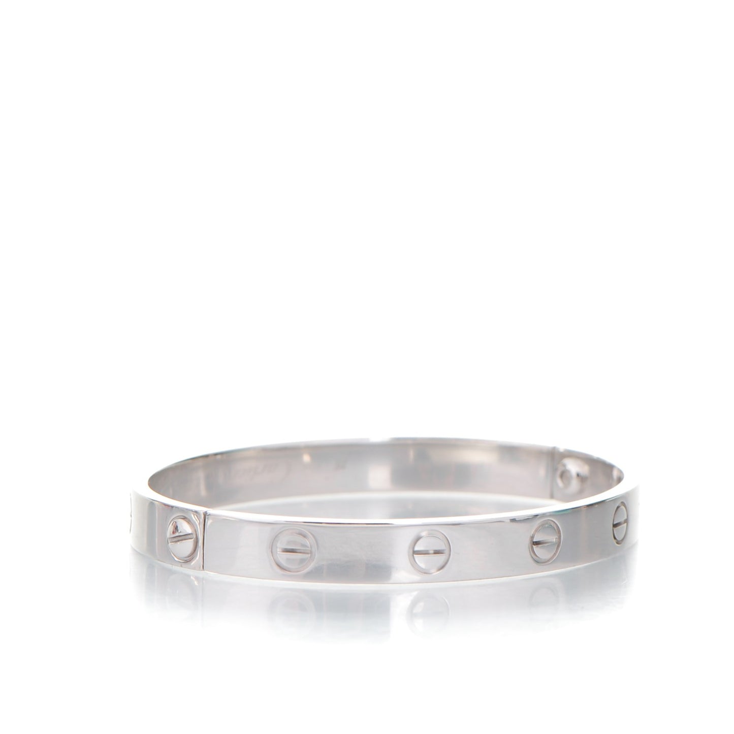 18K White Gold LOVE Bracelet 16