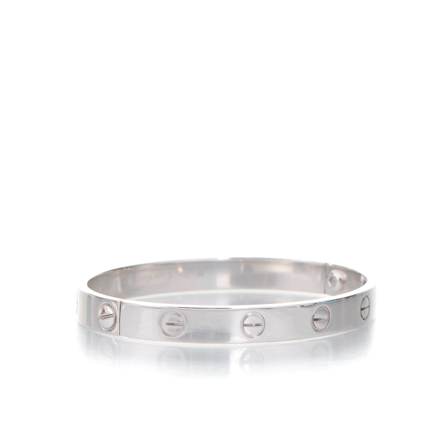 Cartier 18K White Gold LOVE Bracelet 16 3 of 6