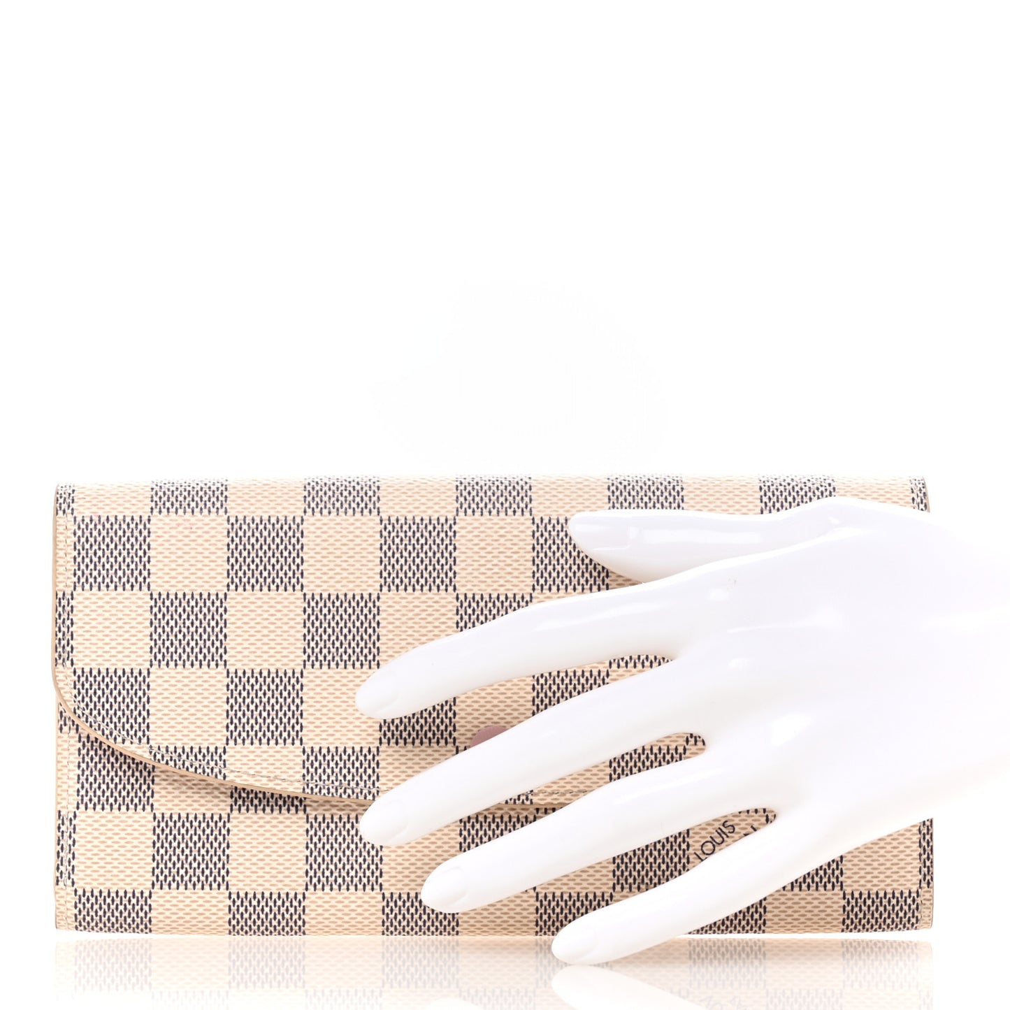 Damier Azur Emilie Wallet Rose Ballerine