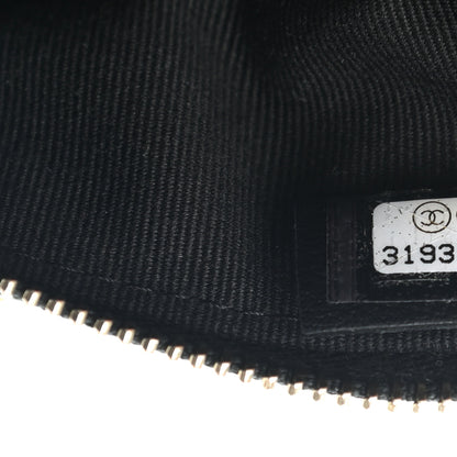 Chanel Nylon Grosgrain Lifestyle Pouch With Sleep Mask Black 8 of 8