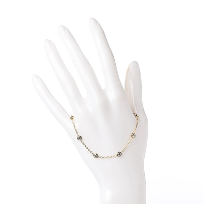 Cartier 18K Yellow Gold 7 Diamond D'Amour Station Bracelet 2 of 5