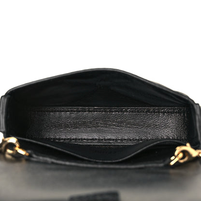 Fendi Nappa Matisse FF Embossed Nano Baguette Charm Black 5 of 10