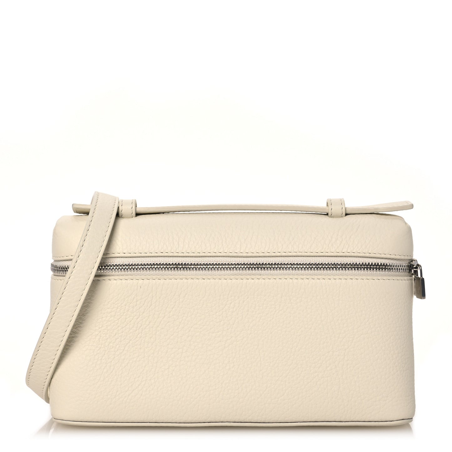 Grained Calfskin L19 Extra Pocket Pouch Whisper White
