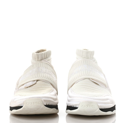 Chanel Stretch Fabric CC Sneakers 36 White 2 of 11