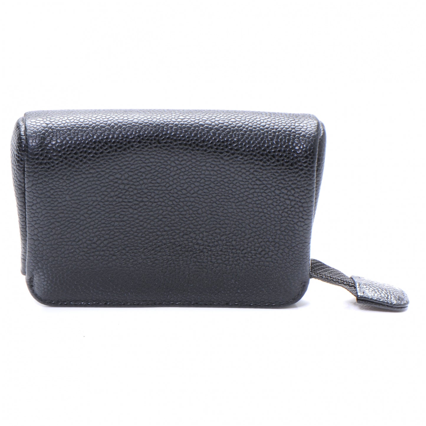 Caviar Leather CC Coin Purse Black