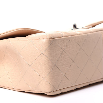 Chanel Caviar Quilted Jumbo Single Flap Beige Clair 9 of 13