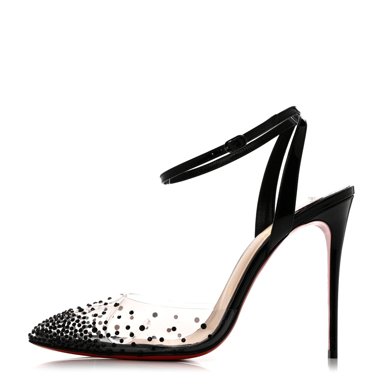 Christian Louboutin PVC Patent Psychic Spikaqueen 100 Pumps 39 black 1 of 8