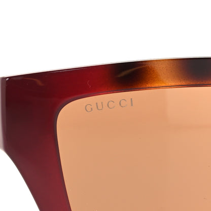 Gucci Acetate Square Frame Sunglasses GG1023S Havana Pink 7 of 8