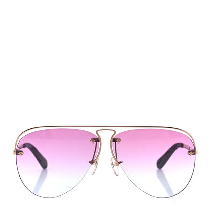 Louis Vuitton Monogram Grease Sunglasses Z1280W Gold 2 of 8