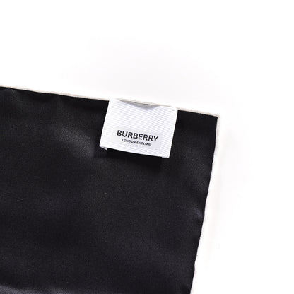 Burberry Silk Horseferry Print Scarf Black 2 of 3