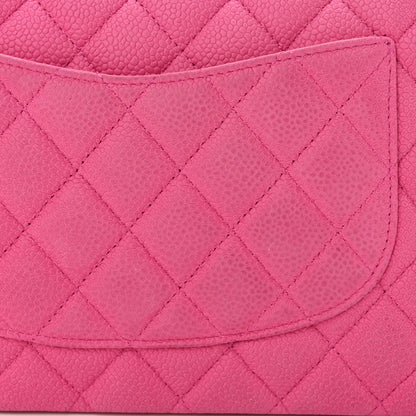 Chanel Iridescent Caviar Quilted Medium Double Flap Pink 12 of 13