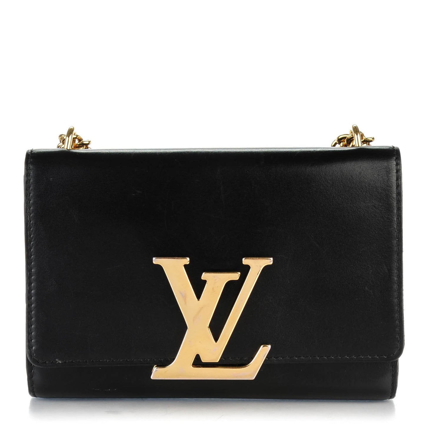 Calfskin Chain Louise MM Black