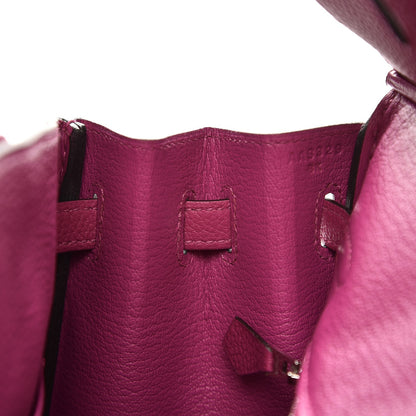 Hermes Togo Birkin 25 Rose Pourpre 11 of 36