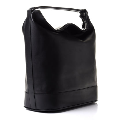Balenciaga Shiny Calfskin Hobo Tote Black 2 of 12