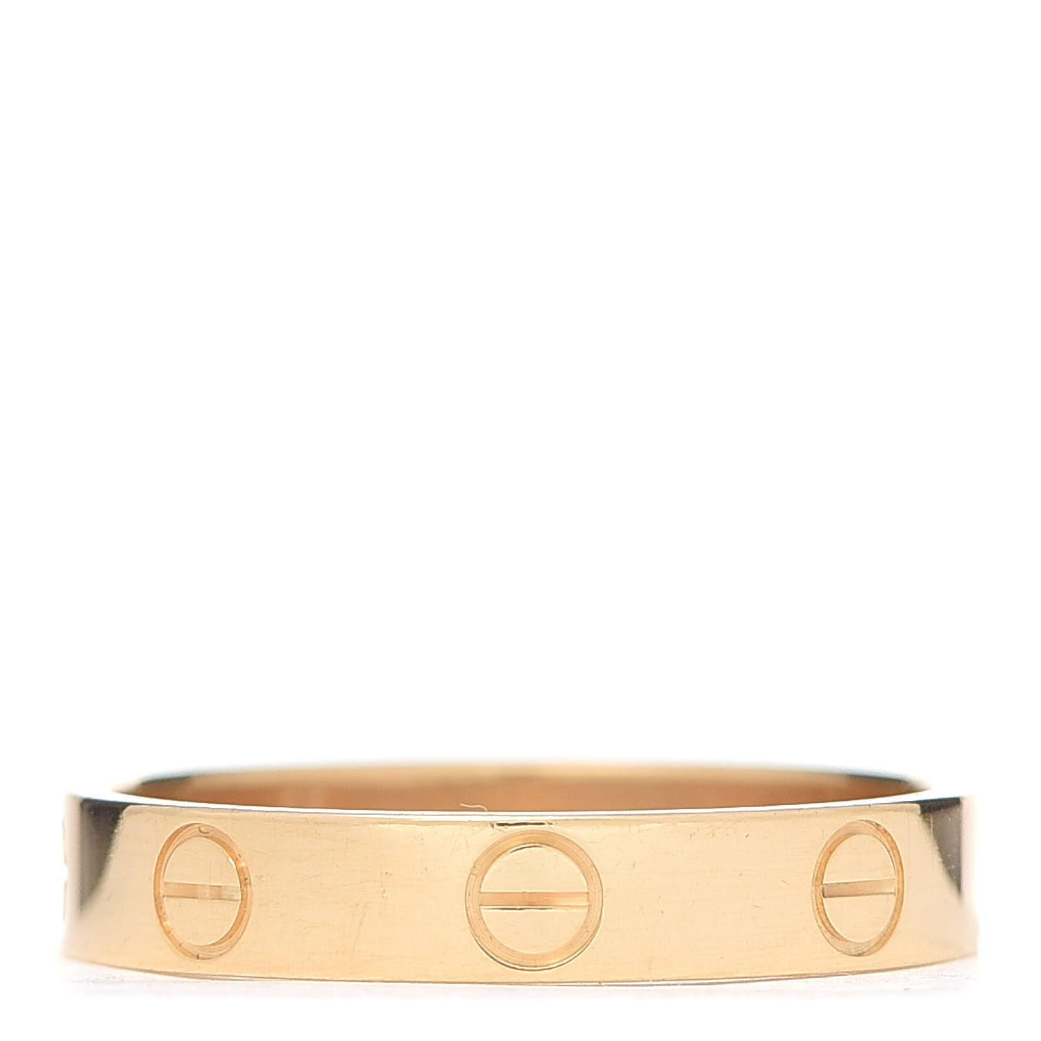 Cartier 18K Yellow Gold 3.5mm LOVE Wedding Band Ring 55 7.25 3 of 4