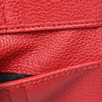 Gucci Calfskin Logo Bi-Fold Wallet Red 7 of 8
