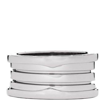 Bulgari 18K White Gold B.Zero1 Three-Band Ring 58 8.25 1 of 5