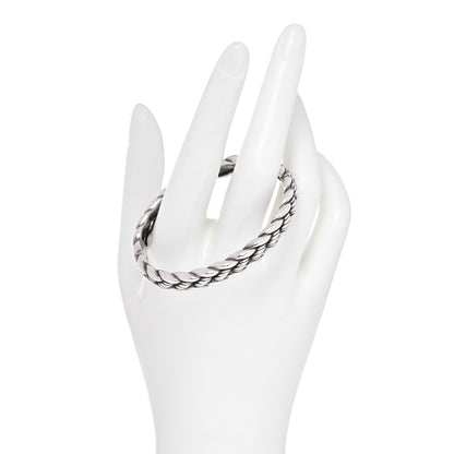 David Yurman Sterling Silver Woven Cable Hinge Bracelet 2 of 5
