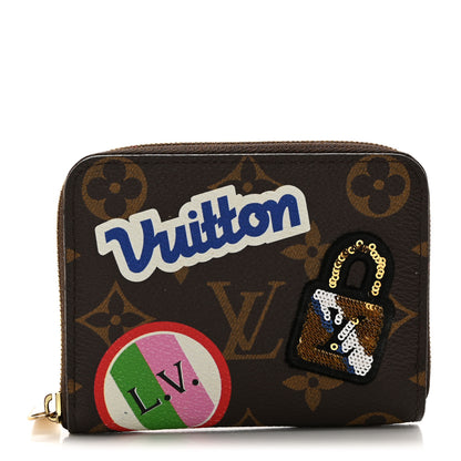 Louis Vuitton Monogram Travel Stickers Zippy Coin Purse 1 of 7