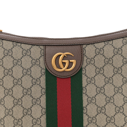 Gucci GG Supreme Monogram Web Small Ophidia Half Moon Hobo Brown 8 of 10